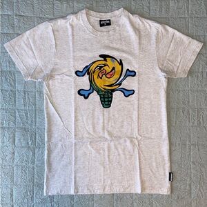 ICECREAM SOFT SERVE SS TEE- HEATHER GREY SZ. MEDIUM